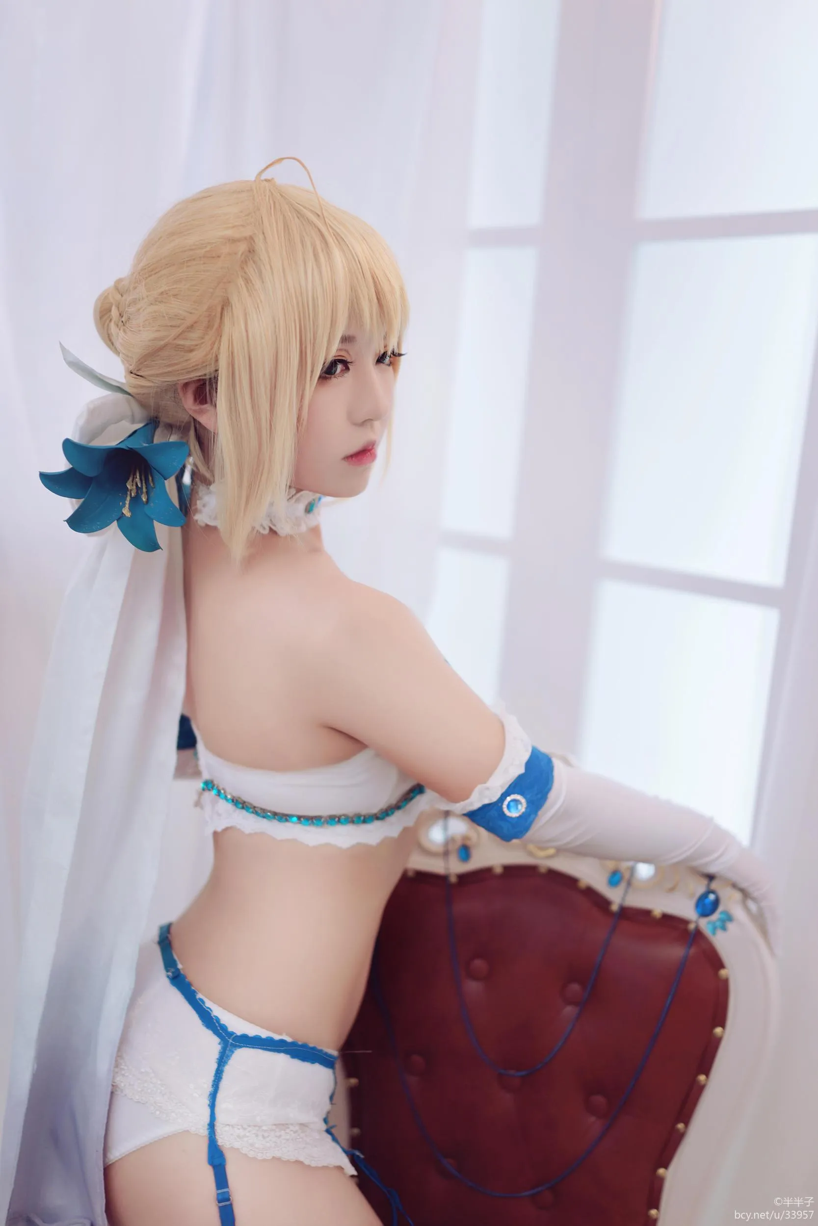 半半子 – NO.40 黑化Saber [15P]插图8